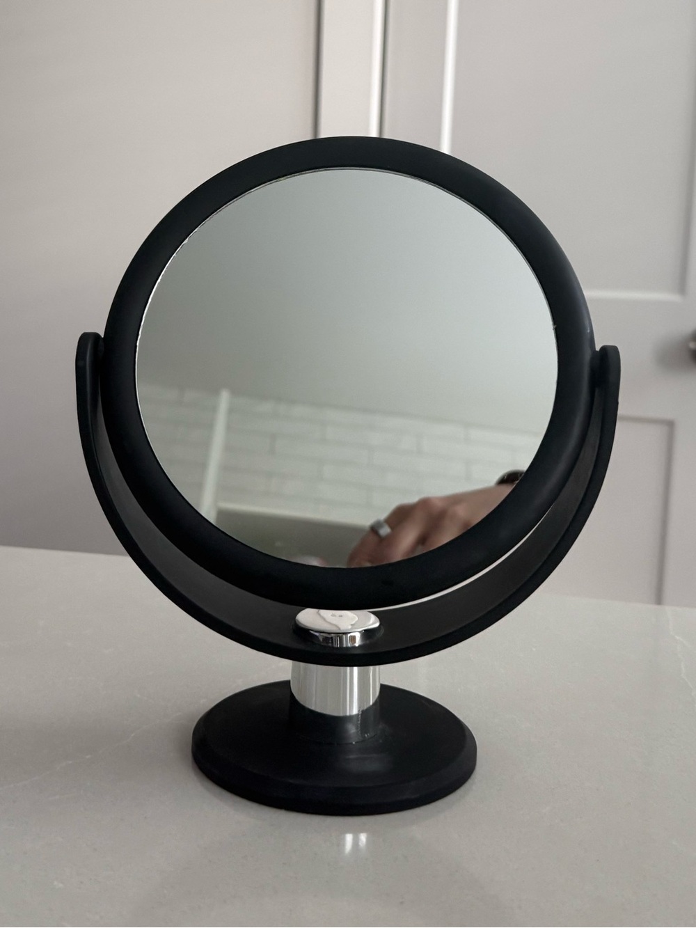 Black Double-Sided Vanity Mirror - Home Accents